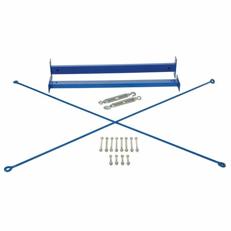 VESTIL Blue Steel Medium Duty Cantilever Brace Set 59"W x 60"L x 6"H MB-C-8-60